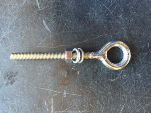 Stainless Steel Eye Bolt 316 Marine Grade 6mm x 60mm.