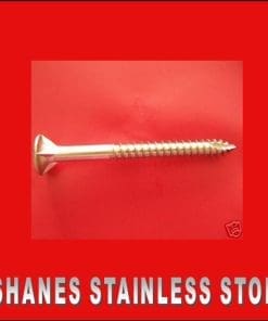Stainless Steel Countersunk Baten Screws 14Gx100mm Box 250 - Free drive bit included.