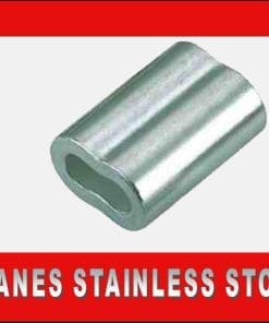 Nickel Plated Ferrule 3.2mm used with Stainless Steel Wire.