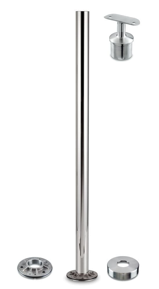 50mm Round post with fixed top made in 316 Stainless steel. Best posts on the market.